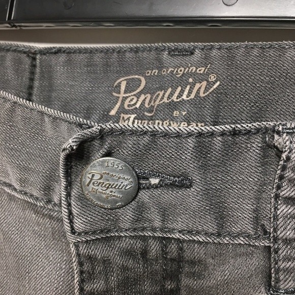 Original Penguin Slim Fit Jeans in Asphalt 30x32 - Picture 4 of 10